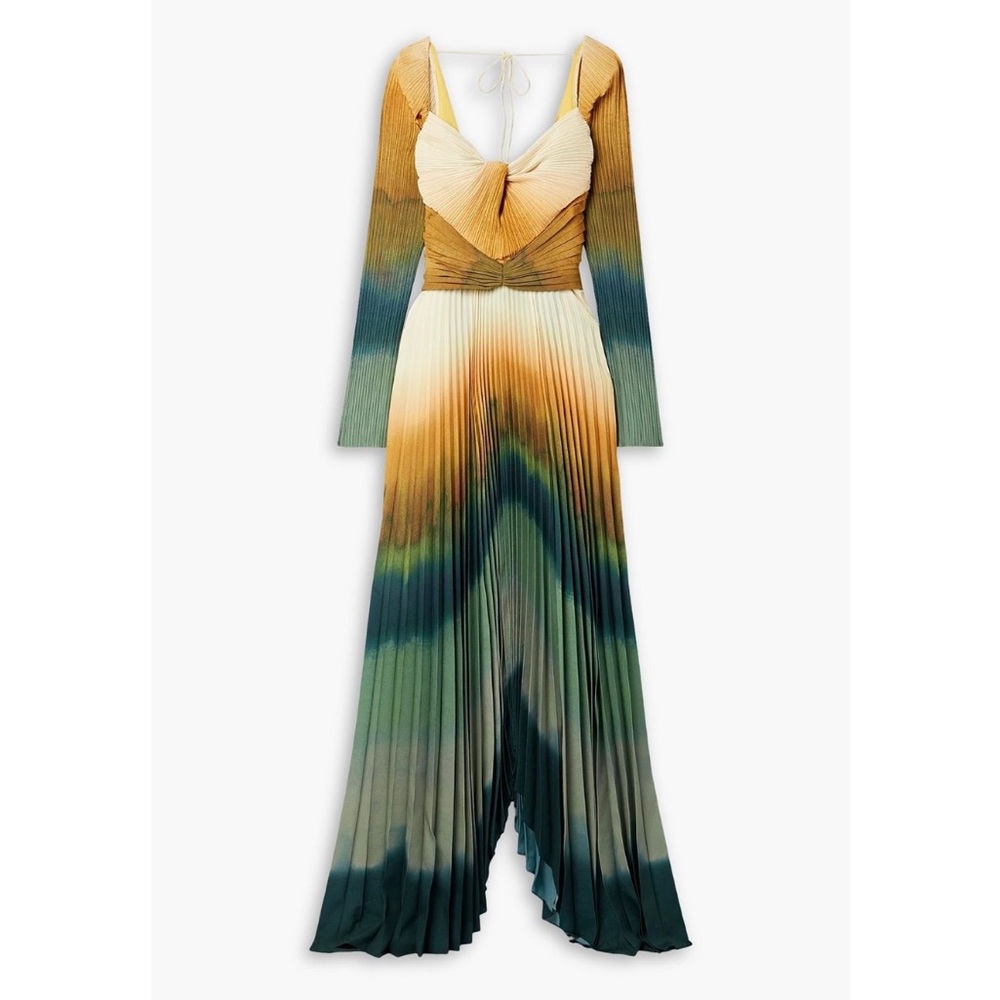 Elegant Ombre Long Sleeve Dress